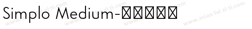 Simplo Medium字体转换